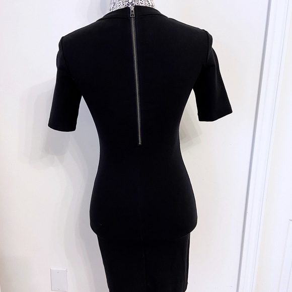 ARITZIA Black T-Shirt Mini Dress, Size 2 - Picture 4 of 4